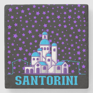 Dessous-de-verre En Pierre Mémoire de Santorin.b