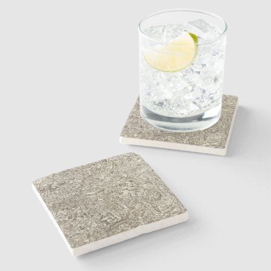 Dessous-de-verre En Pierre Mende (Côté)