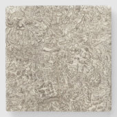 Dessous-de-verre En Pierre Mende (Devant)