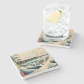 Dessous-de-verre En Pierre Mer japonaise de Satta Hiroshige Art (Côté)