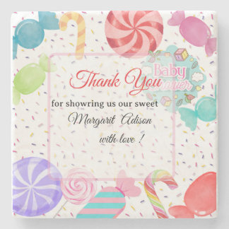 Dessous-de-verre En Pierre merci baby shower