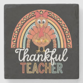 Dessous-de-verre En Pierre Merci Professeur Béni Thanksgiving School (Devant)