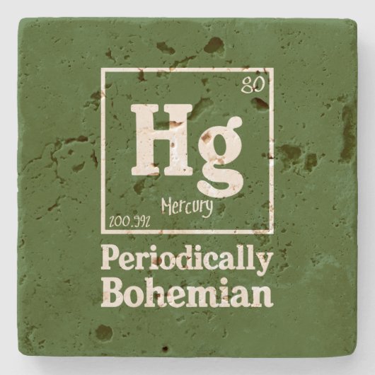 Dessous-de-verre En Pierre Mercure (Devant)