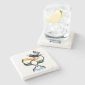 Dessous-de-verre En Pierre Mère Afrique (Côté)