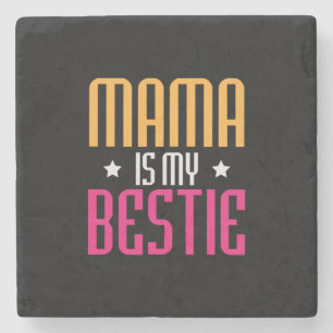 Dessous-de-verre En Pierre Mère Art Mama est ma bestie