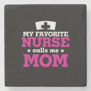 Dessous-de-verre En Pierre Mère Cadeau Favori Nurse Me Appelle Maman