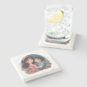 Dessous-de-verre En Pierre mère&fils (Côté)