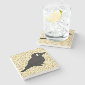 Dessous-de-verre En Pierre Merle rouillé de Birdorable (Côté)