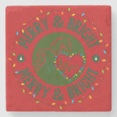 Dessous-de-verre En Pierre Merry & Bright Stone Coaster (Devant)