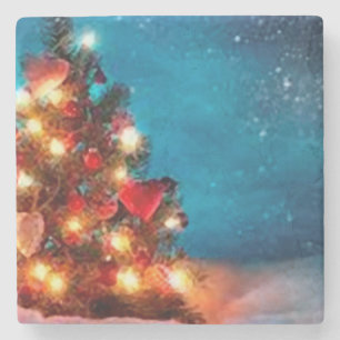 Dessous-de-verre En Pierre Merry carte de voeux _coaster