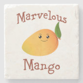 Dessous-de-verre En Pierre Merveilleux Mango (Devant)