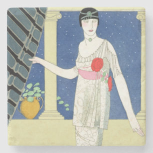 Dessous-de-verre En Pierre Mes invités ne sont pas arrivés, illustration d'