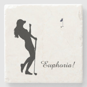 Dessous-de-verre En Pierre Mesdames Golfer