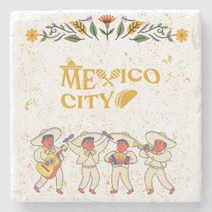 Dessous-de-verre En Pierre Mexico City stone coaster
