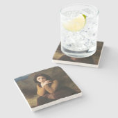 Dessous-de-verre En Pierre Mignon Innocence d'une adolescente, Bouguereau (Côté)