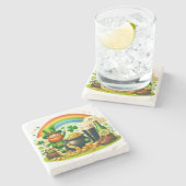 Dessous-de-verre En Pierre Mignonne Saint Patrick, la Saint Patrick (Côté)