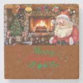 Dessous-de-verre En Pierre Mikitiez classe whitechristmas lumière jollyholly (Devant)