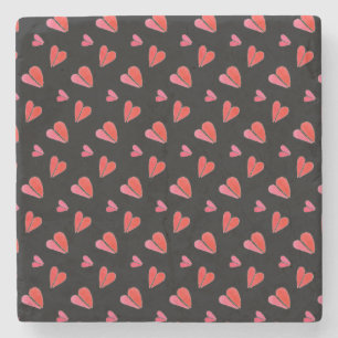 Dessous-de-verre En Pierre MINI HEARTS II Dessous de verre en pierre de marbr