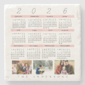 Dessous-de-verre En Pierre Minimalist Photo 2026 Yearly Calendar Keepsake (Devant)