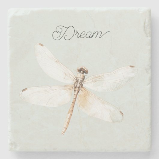 Dessous-de-verre En Pierre Mint Dragonfly Dream (Devant)