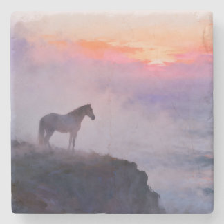 Dessous-de-verre En Pierre Misty Mountain Top Memories