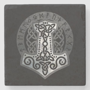 Dessous-de-verre En Pierre Mjolnir - le marteau du Thor