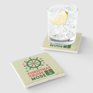 Dessous-de-verre En Pierre Mode Croisière de Noël En Bateau Noël 2024