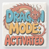 Dessous-de-verre En Pierre Mode Dragon Activé (Devant)