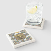 Dessous-de-verre En Pierre Modèle sicilien de Sicile (Côté)