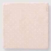 Dessous-de-verre En Pierre Modelez avec le pois blanc 2 (Devant)