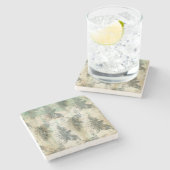 Dessous-de-verre En Pierre Modern Fleur De Lis Design (Côté)