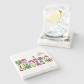 Dessous-de-verre En Pierre Moira, Filles Nom Avec Maisies, (Côté)