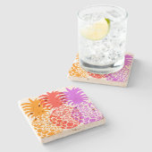 Dessous-de-verre En Pierre Momona Pineapple Hawaiian Tropical (Côté)