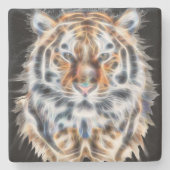 Dessous-de-verre En Pierre Mon chat agit vers le haut de l'énergie audacieuse (Devant)