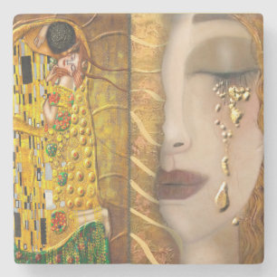 Dessous-de-verre En Pierre Mon Klimt Serie : Or