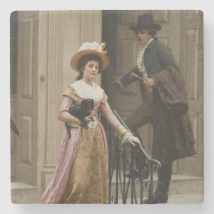Dessous-de-verre En Pierre Mon voisin de la porte suivante (couple de flirts)