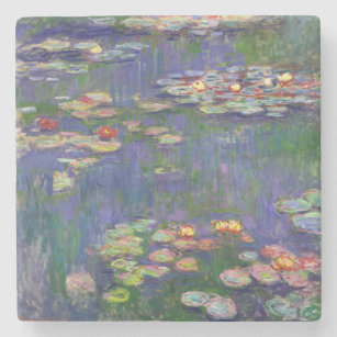Dessous-de-verre En Pierre Monet Water Lilies Chef-d'oeuvre Peinture