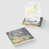 Dessous-de-verre En Pierre Monet Water Lily Pond (Côté)