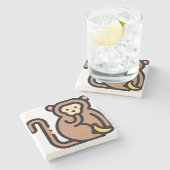 Dessous-de-verre En Pierre Monkey (Côté)