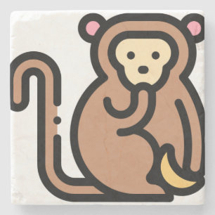 Dessous-de-verre En Pierre Monkey