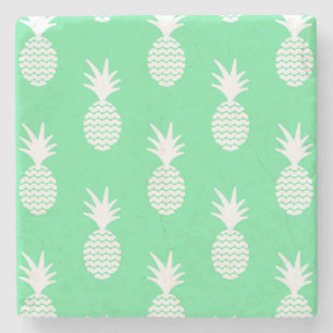 Dessous-de-verre En Pierre Monnaie d'ananas Motif 2