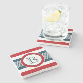 Dessous-de-verre En Pierre Monogram design (Côté)