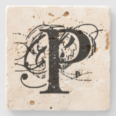 Dessous-de-verre En Pierre Monogramme (Devant)