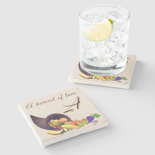 Dessous-de-verre En Pierre Monogramme d'action de grâces