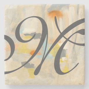 Dessous-de-verre En Pierre Monogramme   II sacré