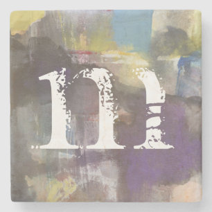 Dessous-de-verre En Pierre Monogramme   Interlude calme