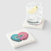 Dessous-de-verre En Pierre Monster Love (Côté)