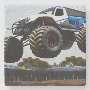 Dessous-de-verre En Pierre Monster Truck Launch, Dessous de verre de pierre
