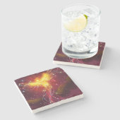 Dessous-de-verre En Pierre Montée de Phoenix (Côté)
