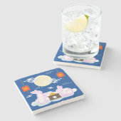 Dessous-de-verre En Pierre Moon Rabbit Mooncake Nuages Mooncake Festival à la (Côté)